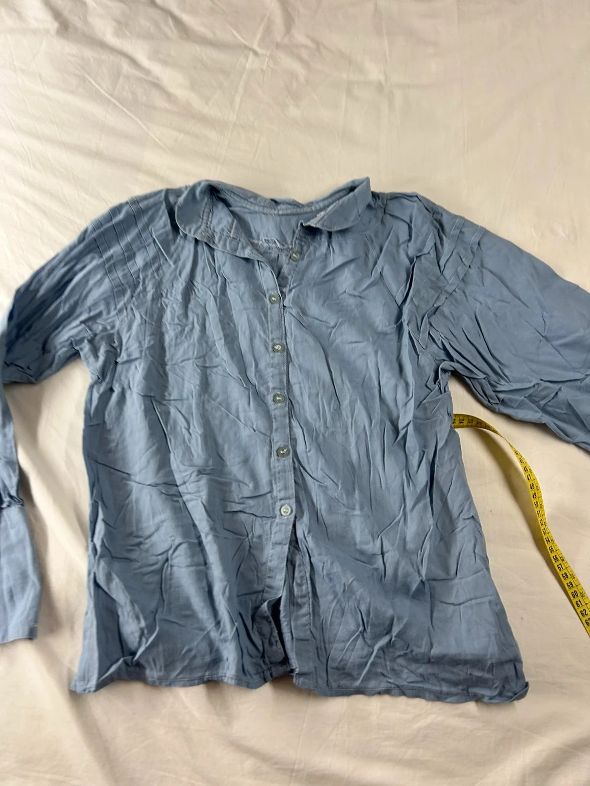 Chemise vintage bleu clair – photo 2